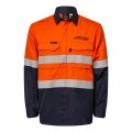 Flame Buster HRC2 Mens Long Sleeve Shirt (Orange/Navy)