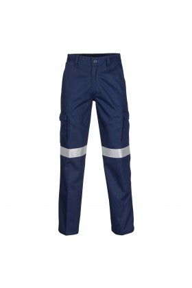 Flame Retardant Cotton Drill Cargo Pants (Navy)