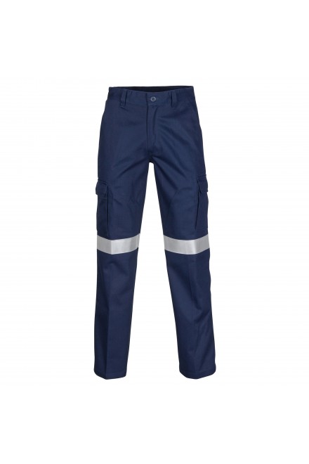 Flame Retardant Cotton Drill Cargo Pants (Navy)